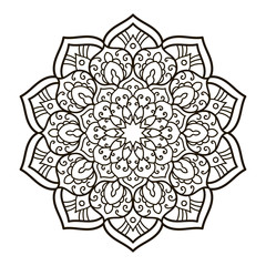 Mandala. Ethnic decorative element.