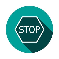 stop icon stock vector illustration flat design