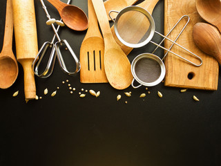 Kitchen utensil background