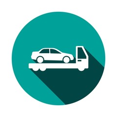 tow truck icon stock vector illustration flat design