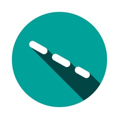 dash-dotted line icon stock vector illustration flat design