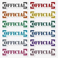 Official sign, logo,stamp