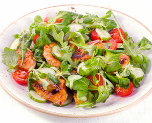 Healthy salad with chicken breast