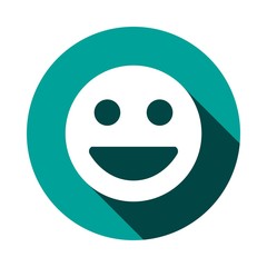 Fototapeta premium Smile icon stock vector illustration flat design