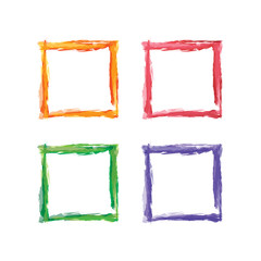 square color abstract shape frame vector art