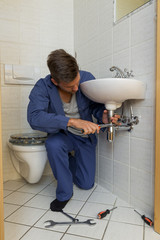 plumber at work