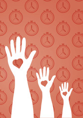 Vector icon of call for volunteers