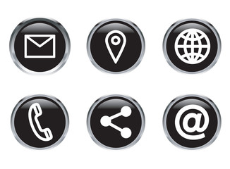 Various vector icons of communication