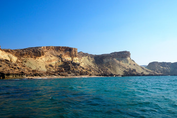 Fototapeta na wymiar coastline of island in Qeshm Iran