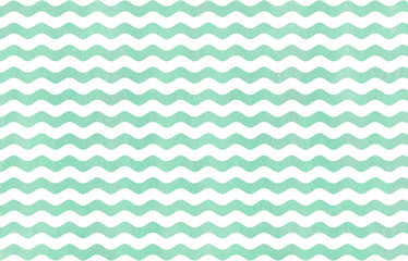 Watercolor wavy striped background.