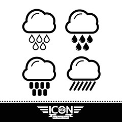Rain cloud icon