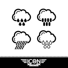 Rain cloud icon