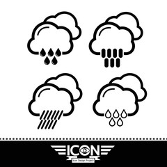 Rain cloud icon