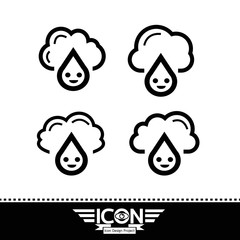 Rain cloud icon