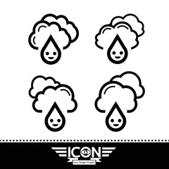 Rain cloud icon