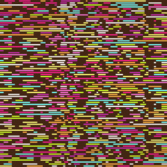 Seamless colorful multicolored pattern of small intermittent lines. Patterns for edible icing sheets for covering cakes.