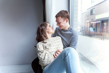 Fototapeta premium Young couple in love