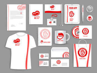 Medical vector templates for blood donation