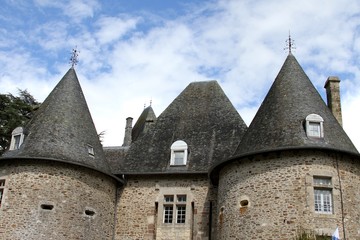 Fototapeta na wymiar château de Pompadour,haras national,Corrèze,Limousin