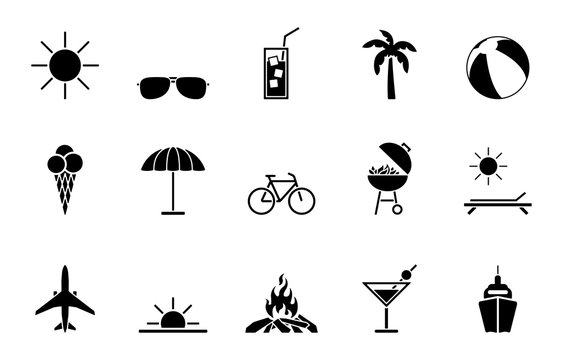 Sommer Iconset - Schwarz