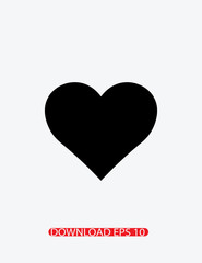 Heart icon, love icon, Vector