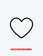 Heart icon, love icon, Vector