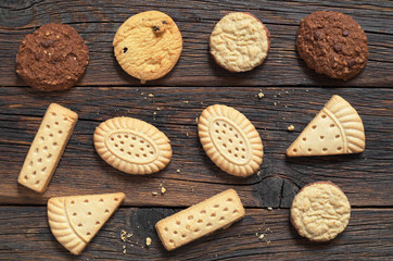 Various shortbread cookies