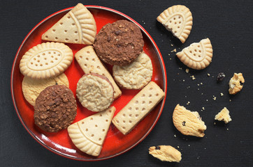 Different shortbread cookies