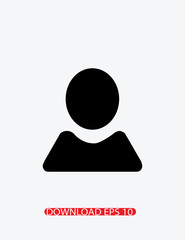 User icon, Vector