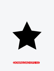 Star icon, Vector