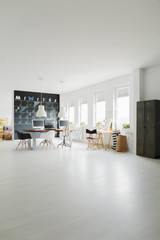 Bright and spacious coworking space