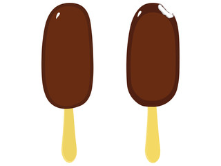 Frozen Popsicles Chocolate
