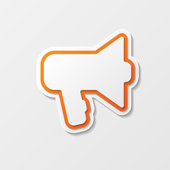 Naklejka premium Speaker abstract symbol