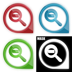 ikona w okręgu ze strzałką i blaskiem zestaw