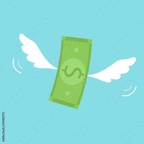 Download "money with wings" Stock image and royalty-free vector ...