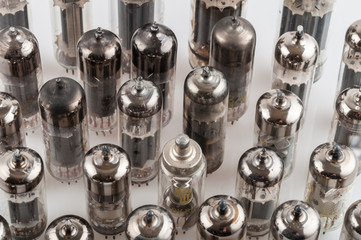 old electronic radio tube