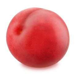 Fresh red plum isolated