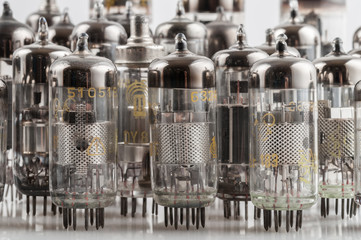 old electronic radio tube