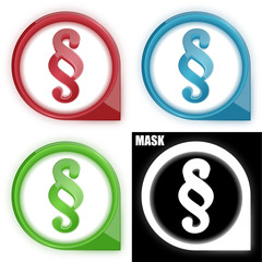 ikona w okręgu ze strzałką i blaskiem zestaw