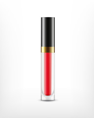 Obraz premium Lip gloss in glass bottle