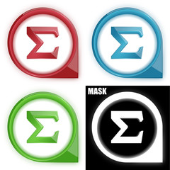 ikona w okręgu ze strzałką i blaskiem zestaw © vempireart