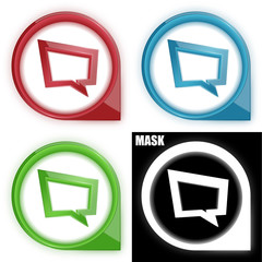 ikona w okręgu ze strzałką i blaskiem zestaw © vempireart