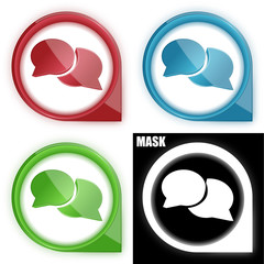 ikona w okręgu ze strzałką i blaskiem zestaw © vempireart