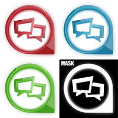 ikona w okręgu ze strzałką i blaskiem zestaw © vempireart