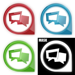 ikona w okręgu ze strzałką i blaskiem zestaw © vempireart