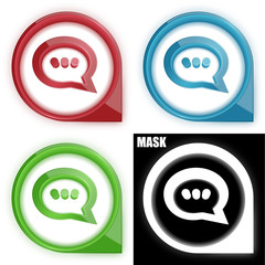 ikona w okręgu ze strzałką i blaskiem zestaw © vempireart