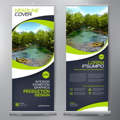 Business Roll Up. Standee Design. Banner Template. - 151487197