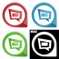 ikona w okręgu ze strzałką i blaskiem zestaw © vempireart