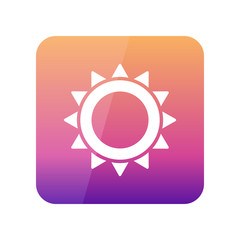 Sun outline icon. Summer. Vacation