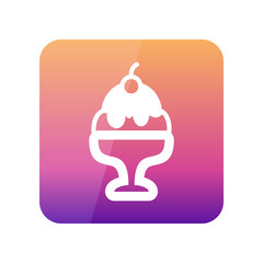 Ice Cream outline icon. Summer. Vacation